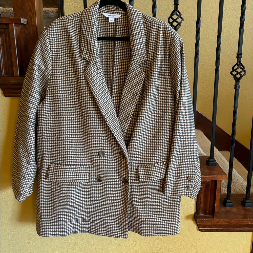 Old Navy plaid blazer XXL